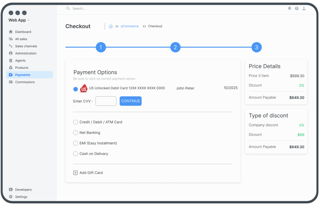 Web app to drive digital transformation for an insurance business: screen 1