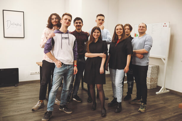 The Altence team in the office